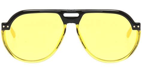 Nwt Dior Club 3 7cho Yellow Sunglasses 